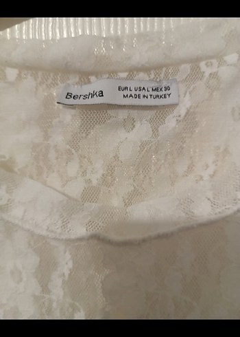 Dantel Detaylı Beyaz Kolsuz Bluz - Görsel 3