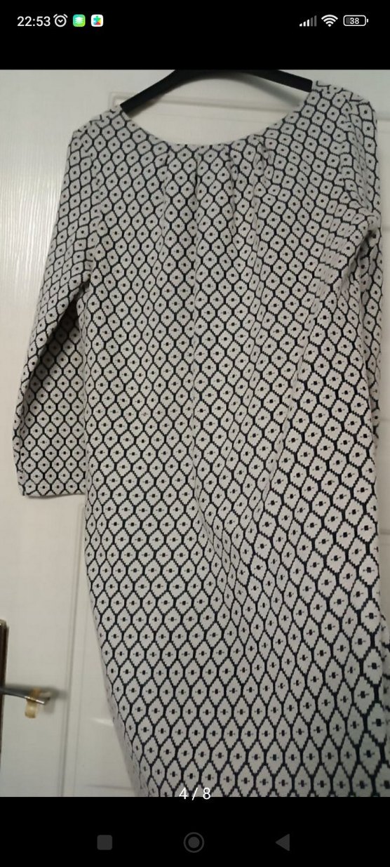 Ola marka Desenli Gri elbise - Görsel 4