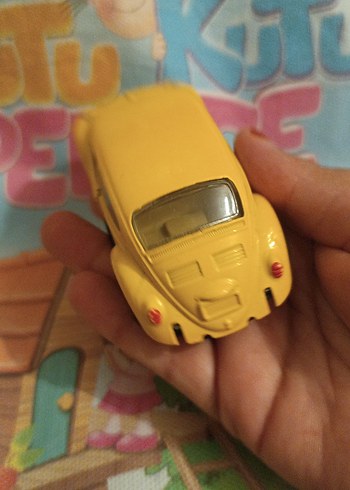 Sarı Minyatür Oyuncak Araba - Görsel 5