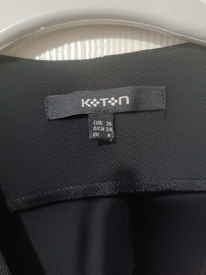 Siyah Drapeli V Yakalı Uzun Kalem Elbise - Görsel 4