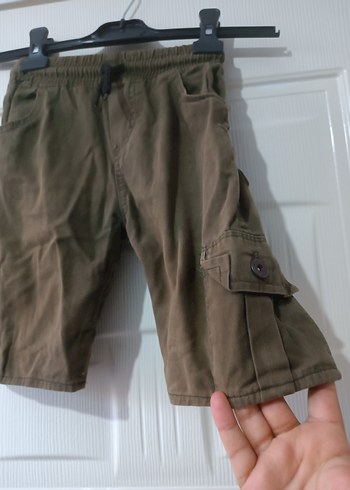 Erkek Çocuk Kahverengi Kemerli Rahat Şort - Görsel 3