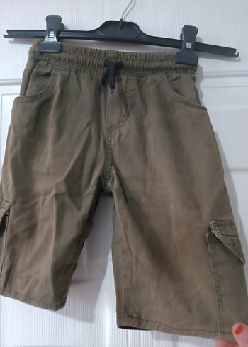 Erkek Çocuk Kahverengi Kemerli Rahat Şort - Görsel 2