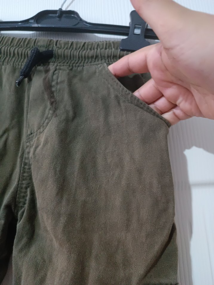 Erkek Çocuk Kahverengi Kemerli Rahat Şort - Görsel 5