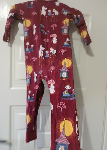 Bordo Kız Bebek Düğmeli Tulum - Görsel 12