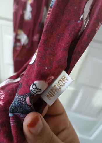 Bordo Kız Bebek Düğmeli Tulum - Görsel 5