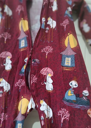 Bordo Kız Bebek Düğmeli Tulum - Görsel 9