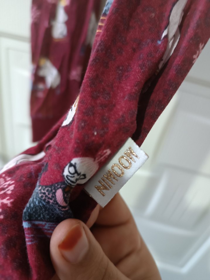 Bordo Kız Bebek Düğmeli Tulum - Görsel 5