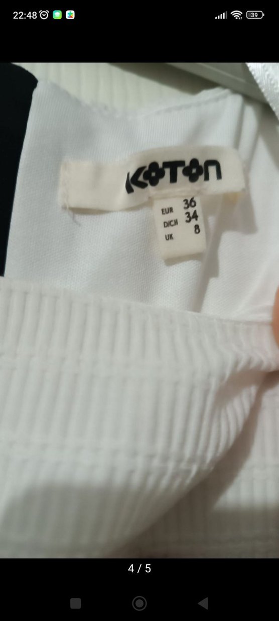 Siyah Beyaz Kemerli Midi Kalem Elbise - Görsel 5