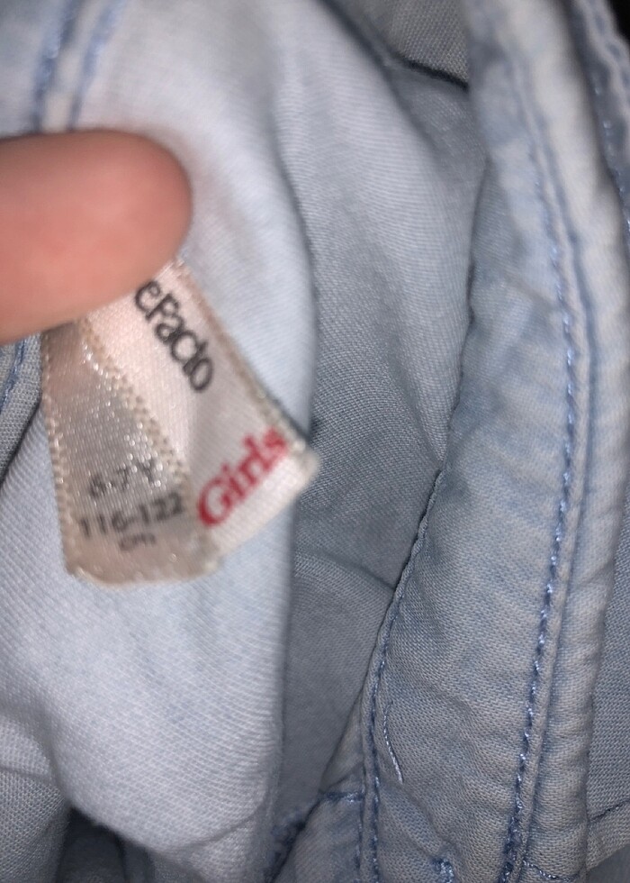 gömlek kız çocuğu - Görsel 3