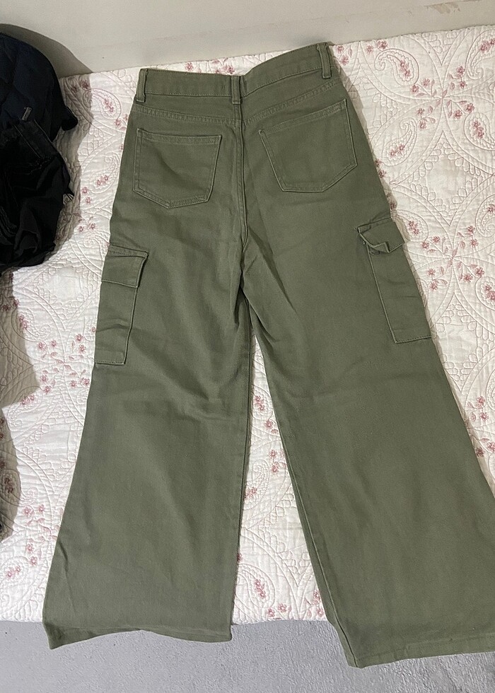 yeşil kargo kot pantolon - Görsel 2