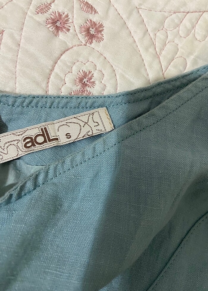 günlük mavi elbise - Görsel 2