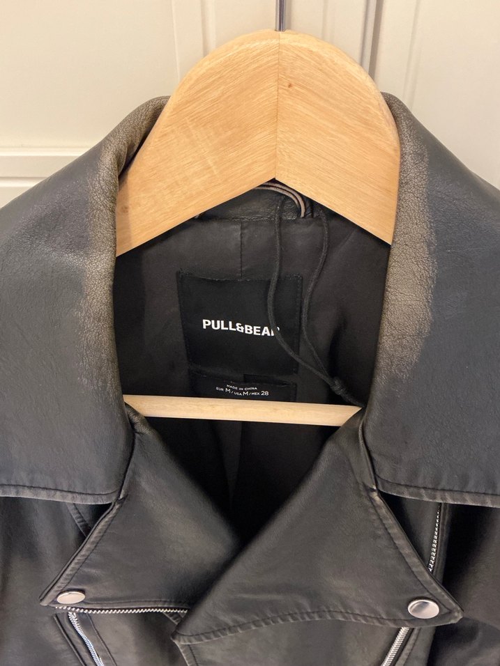 Pull bear Deri Biker Ceket - Görsel 2