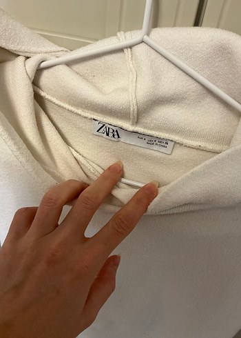 Zara Kapüşonlu triko Sweat - Görsel 3