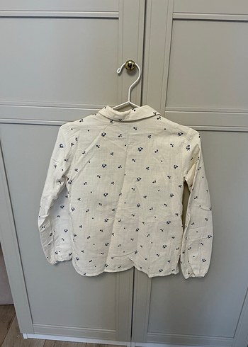 Kız Çocuk Uzun Kollu müslin kumaş Gömlek - Görsel 5