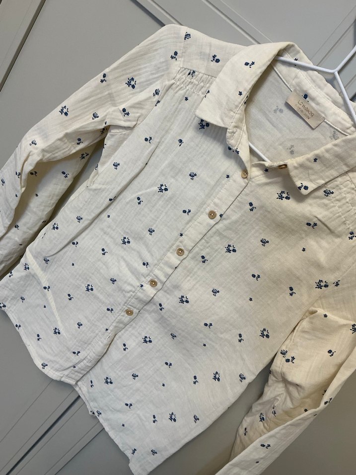Kız Çocuk Uzun Kollu müslin kumaş Gömlek - Görsel 2