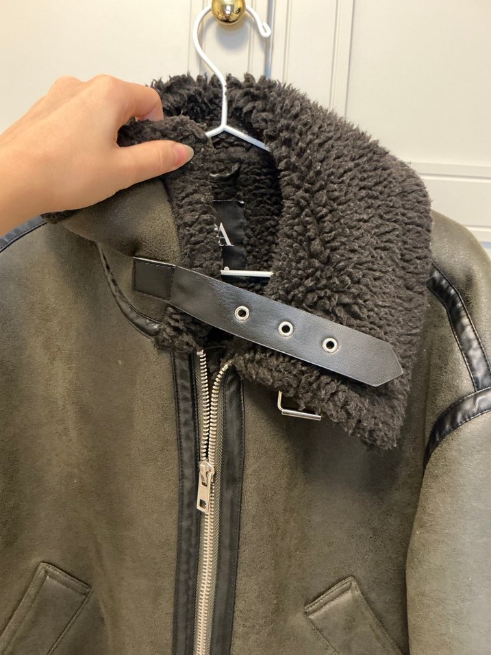 Zara Kürklü mont - Görsel 5