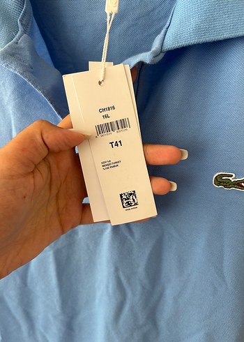 s Beden mavi Renk Lacoste Mavi Kısa Kollu Elbise