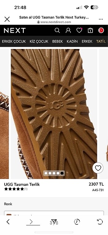 36 Beden Ugg Tasman