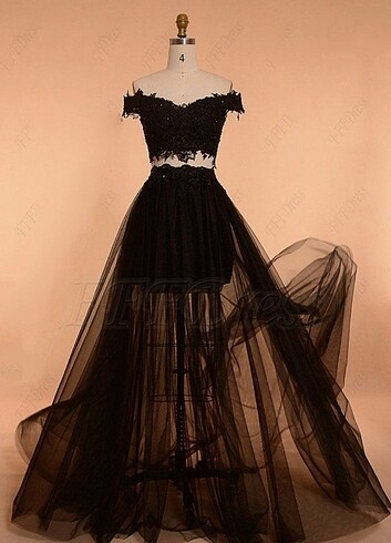 Siyah gothic elbise