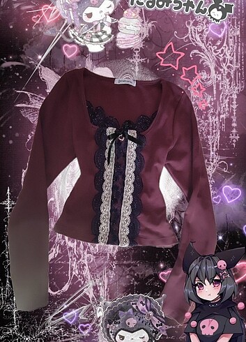 Lolita cherry dantelli crop