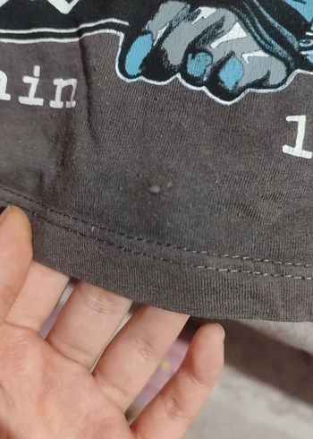 Erkek Gri Nirvana Baskılı Tişört - Görsel 2