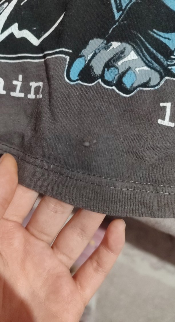 Erkek Gri Nirvana Baskılı Tişört - Görsel 2