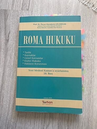 Roma hukuku Özcan Karadeniz Çelebican