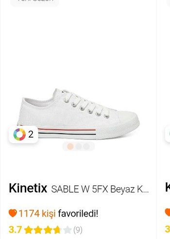 Kinetix Sable W Beyaz Hafif Sneaker