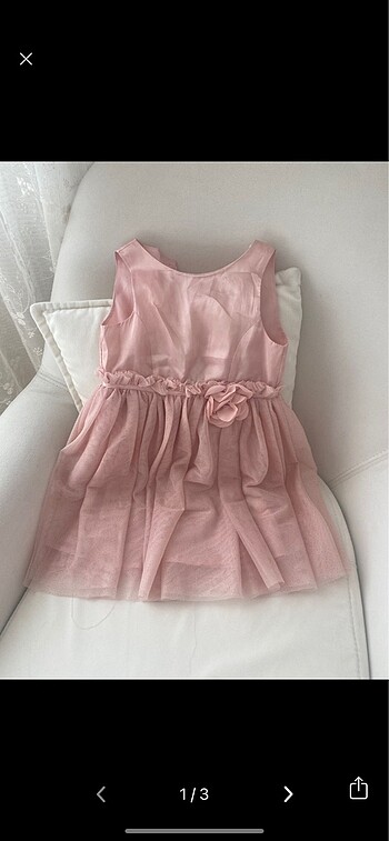 H&m 4-5 yaş pembe tüllü elbise