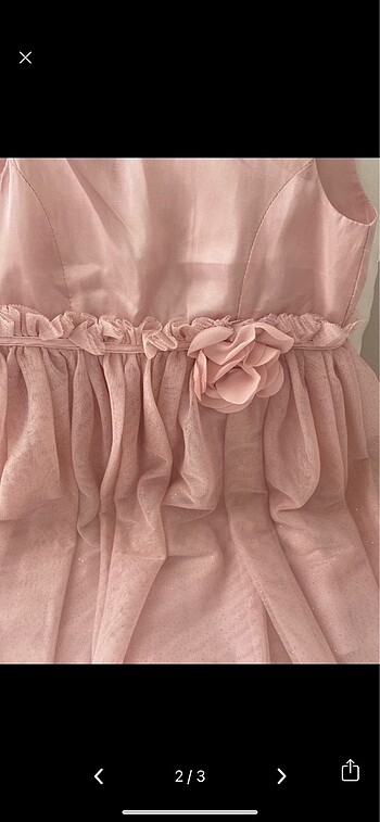 H&M H&m 4-5 yaş pembe tüllü elbise
