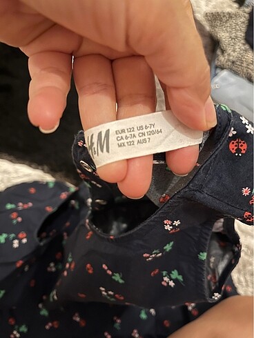 7 Yaş Beden lacivert Renk 6-7 yaş lacivert h&m elbise
