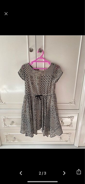 4-6 yaş 110 cm h&m elbise