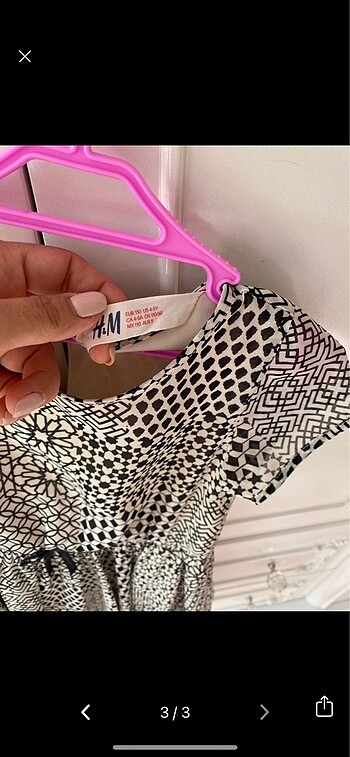 6 Yaş Beden 4-6 yaş 110 cm h&m elbise