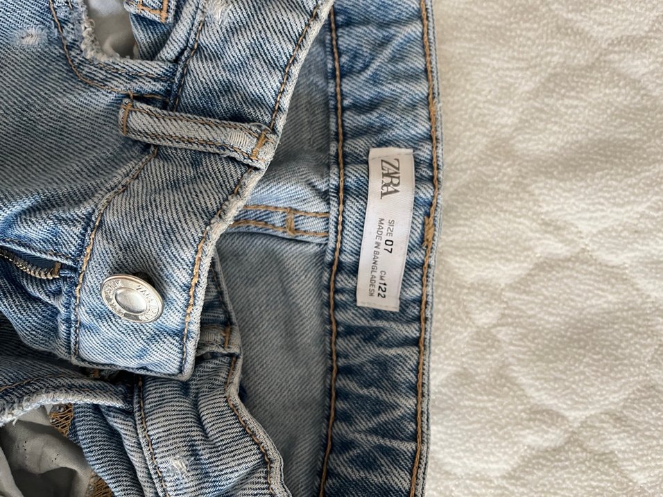 Zara 7 yaş mavi kot - Görsel 3