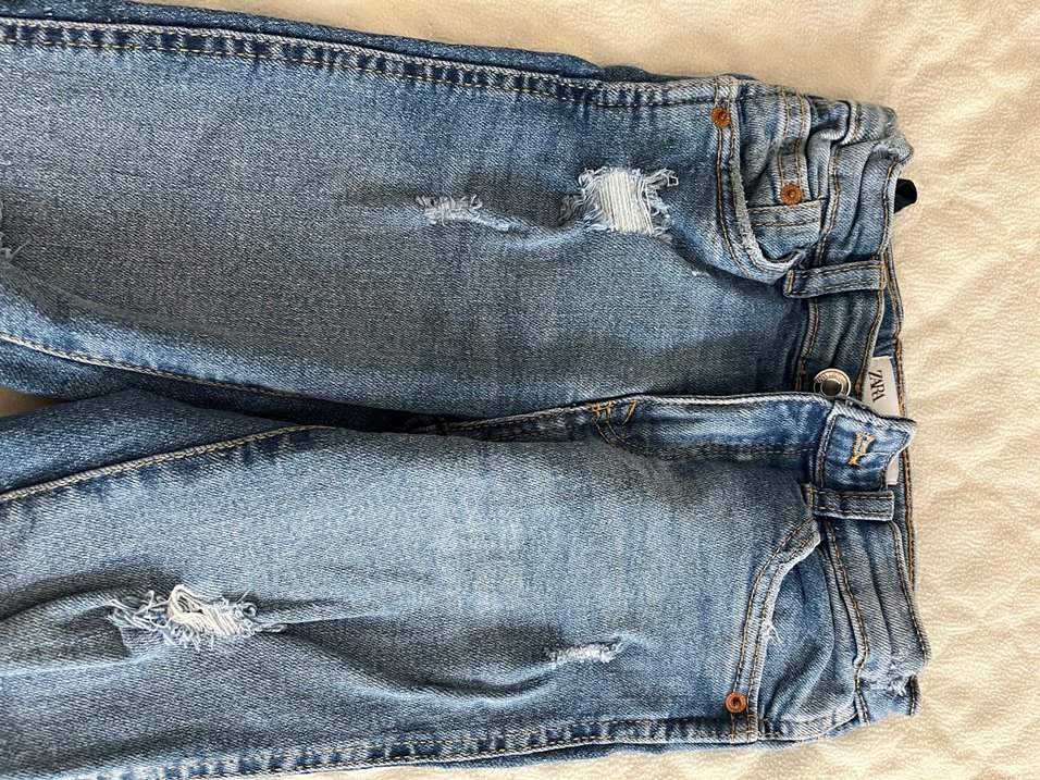 Zara 8 yaş mavi kız çocuk kot Jean - Görsel 2