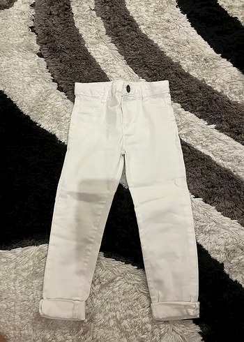 Koton 3-4 yaş beyaz kot pantolon kız - Görsel 3