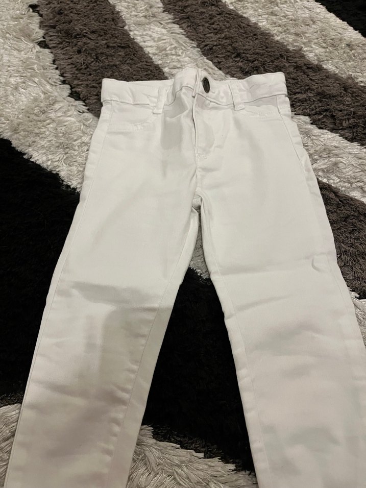 Koton 3-4 yaş beyaz kot pantolon kız - Görsel 5
