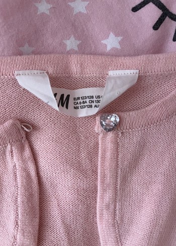 Kız Çocuk Bej ve Pembe 2 adet Bolero 6-8 yaş 122/128 h&m - Görsel 5