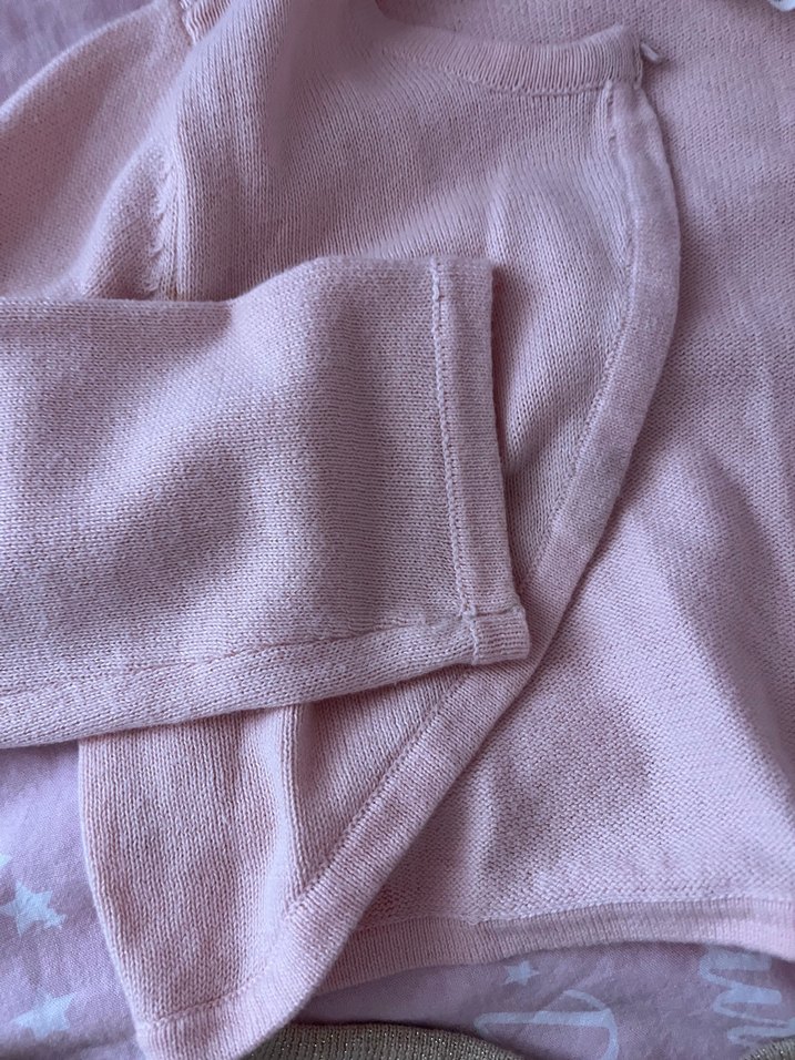 Kız Çocuk Bej ve Pembe 2 adet Bolero 6-8 yaş 122/128 h&m - Görsel 3