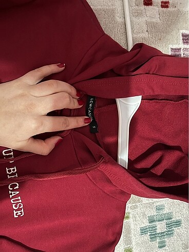 s Beden bordo Renk bordo sweat