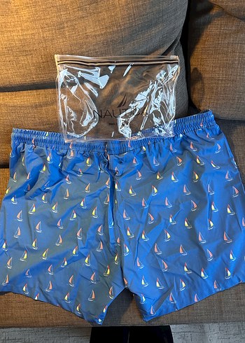 Nautica Erkek Etiketli & Sıfır XL Mavi Baskılı Mayo - Görsel 4