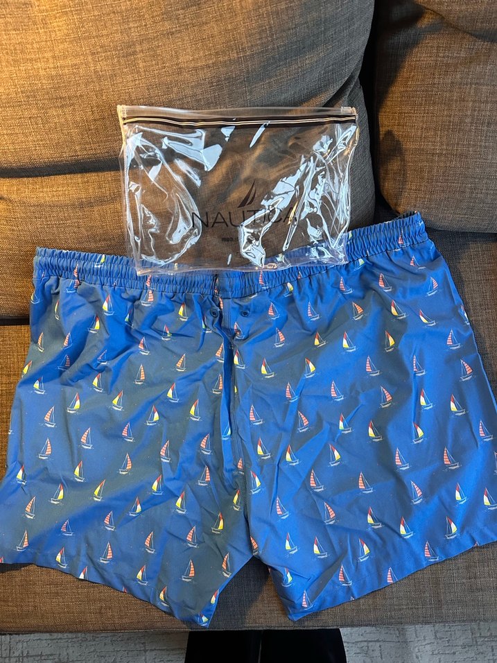 Nautica Erkek Etiketli & Sıfır XL Mavi Baskılı Mayo - Görsel 4