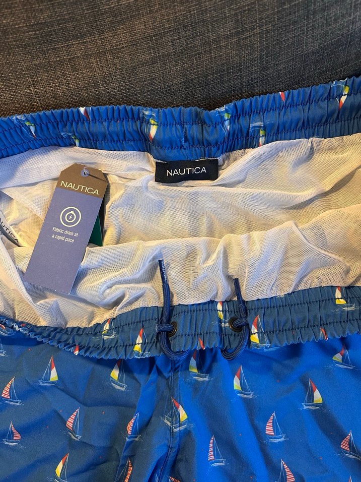 Nautica Erkek Etiketli & Sıfır XL Mavi Baskılı Mayo - Görsel 3