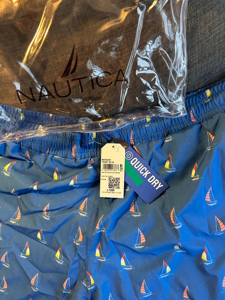 Nautica Erkek Etiketli & Sıfır XL Mavi Baskılı Mayo - Görsel 2