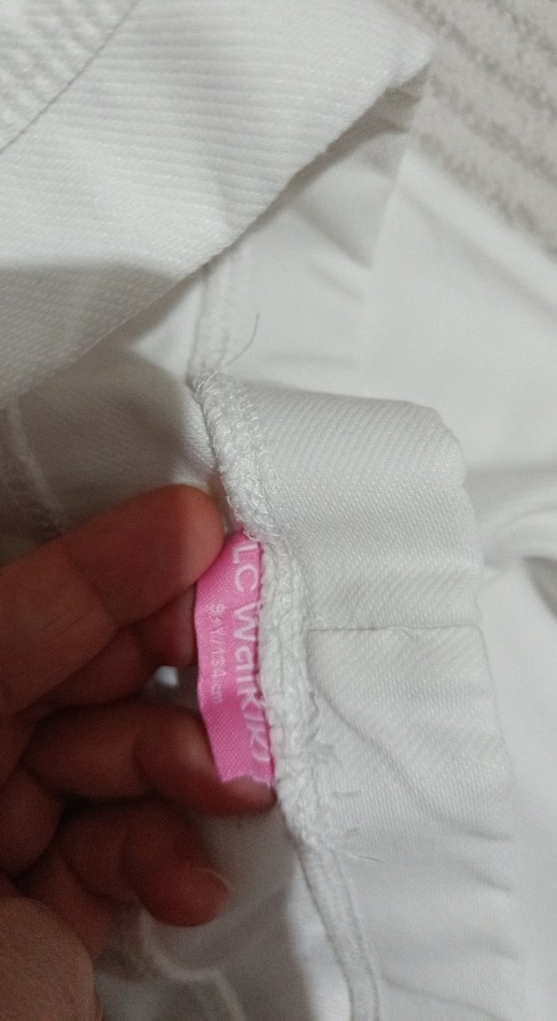 Beyaz Pamuklu Kız çocuk Kapri - Görsel 5