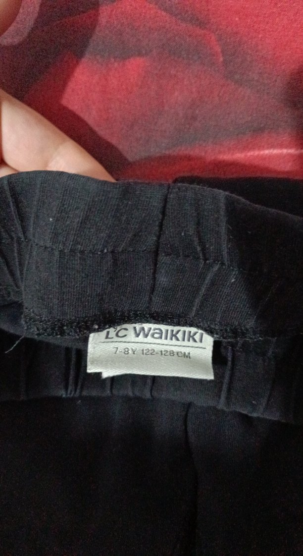 Siyah kız çocuk Midi Tayt Dance Baskılı - Görsel 3