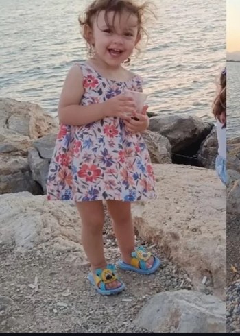 Çiçek Desenli Bohem Kız Elbisesi