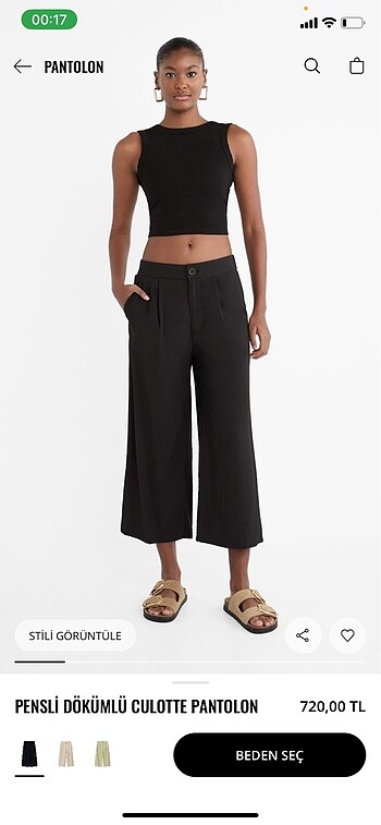 Stradivarius Culotte Pantolon