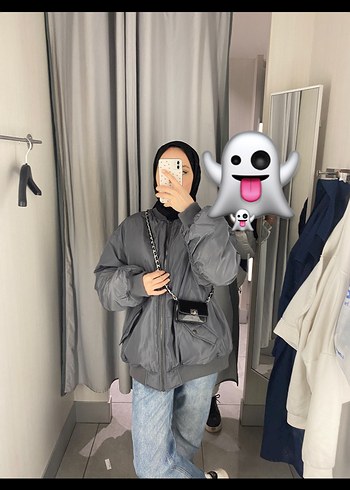 H&M Bomber Gri Ceket/Mont