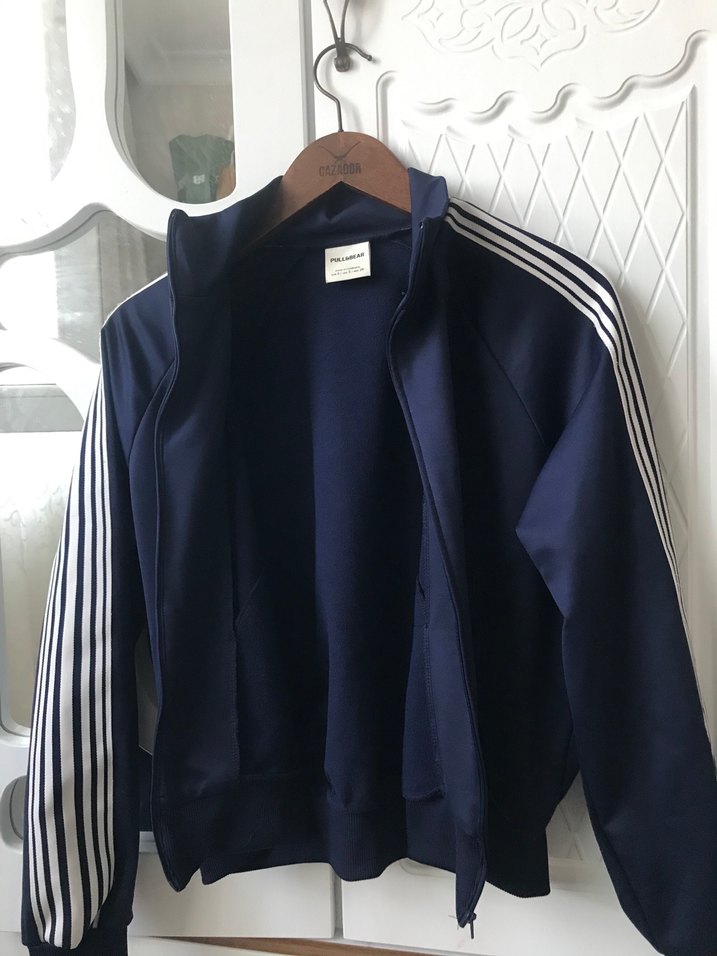 Kadın Lacivert Fermuarlı Spor Ceket - Görsel 2